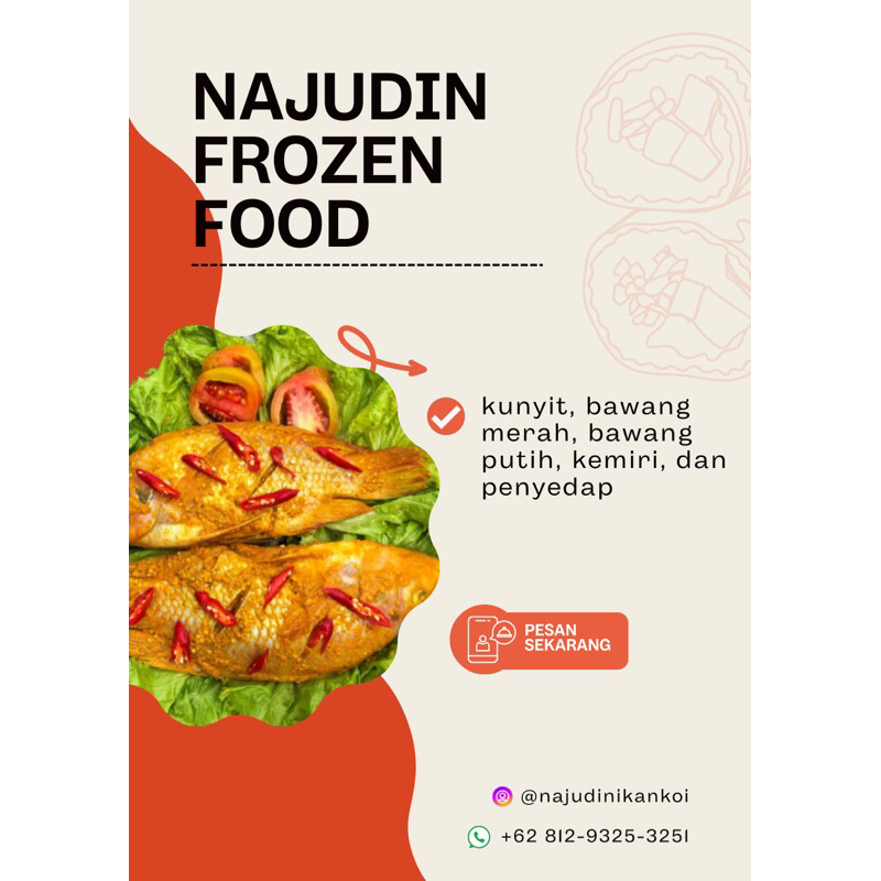 

Frozen food ikan nila & Mas