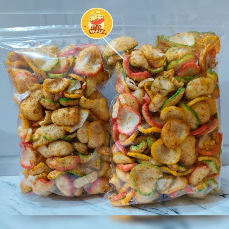 

KERUPUK JABLAI PEDAS 200GR/KRUPUK SEBLAK/SNACK KILOAN