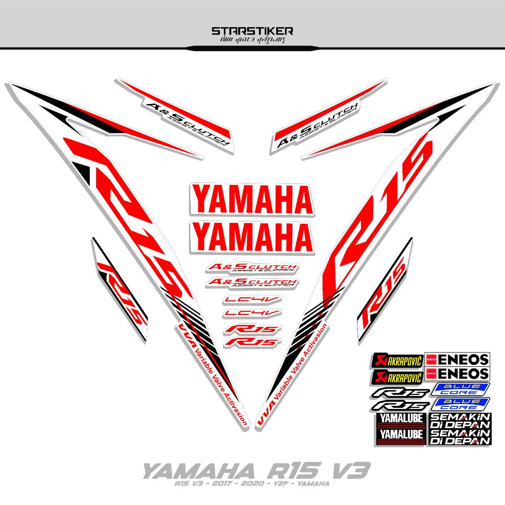Striping Yamaha R15 V3 Motif 4/Yzf/2017/2018/2019/2020/Decal Yamaha/Sticker/Stiker/Les/Lis/Grafis/De