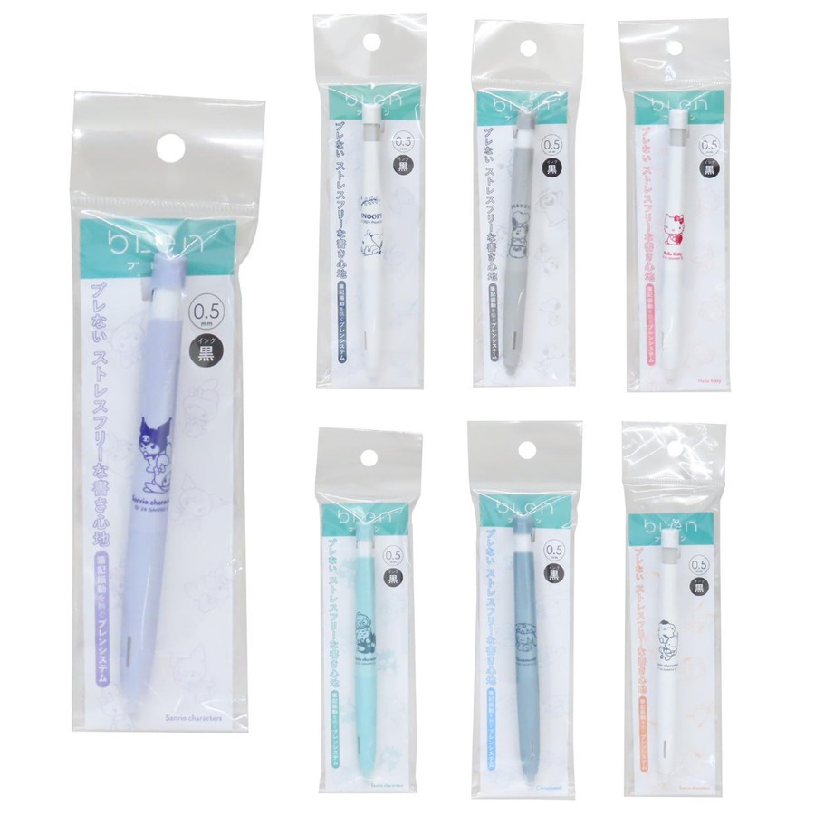 

Zebra bLen Peanuts Snoopy Sanrio Characters Ballpoint Ink Pen 0.5mm Limited Edition