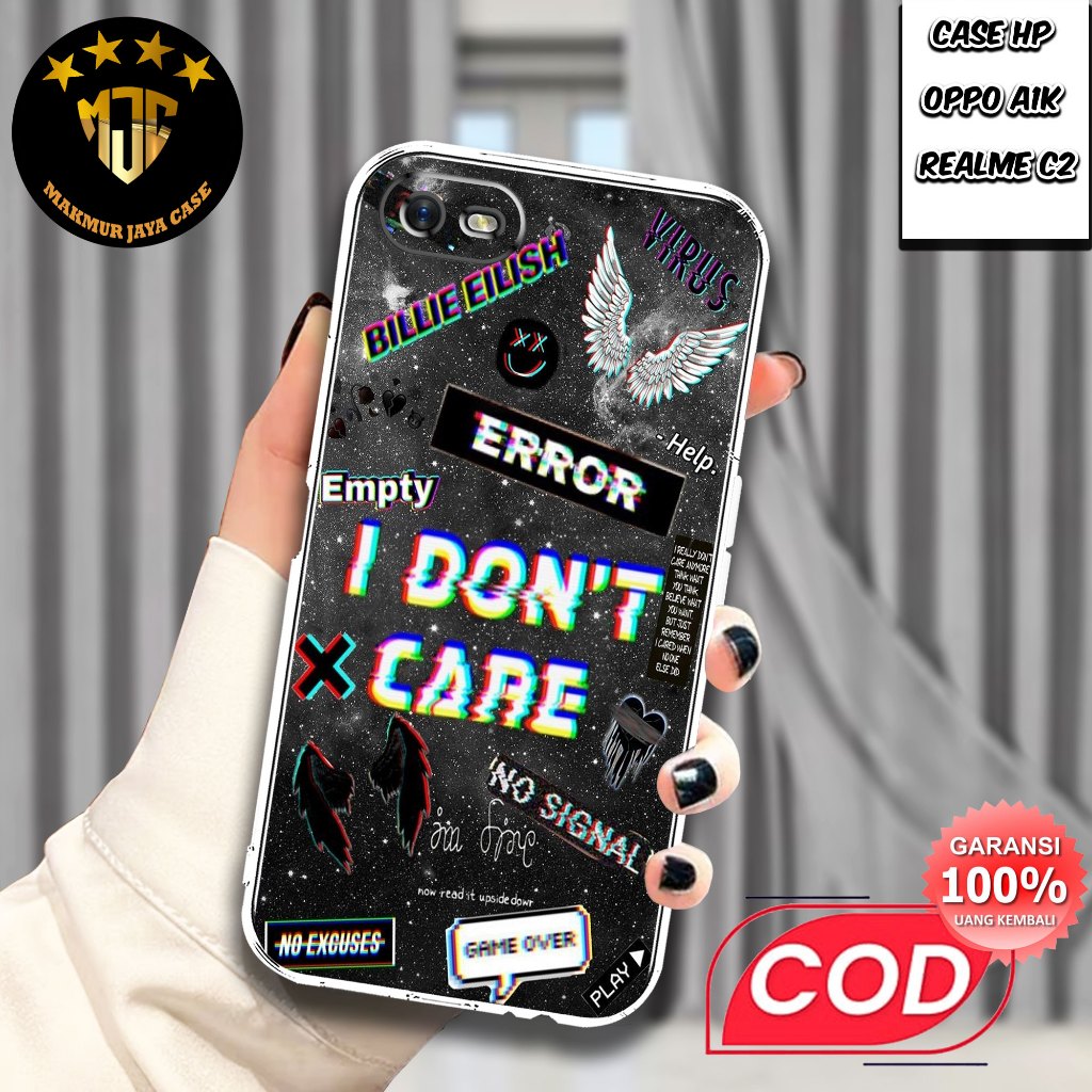 Case OPPO A1K / REALME C2 - Casing OPPO A1K Motif (poster ) - Softcase Premium Fourside - Bening Tra