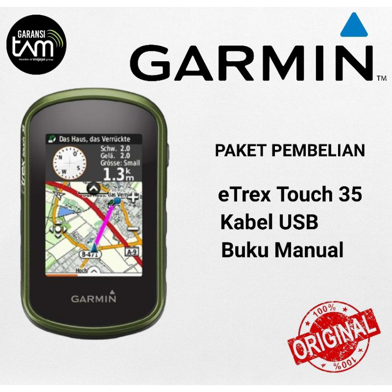 Gps Garmin Etrex Touch 35 Baru