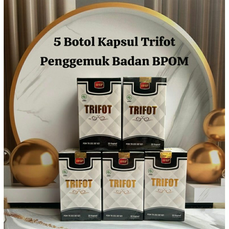 5 BOTOL TRIFOT KAPSUL PENGGEMUK BADAN BPOM HALAL