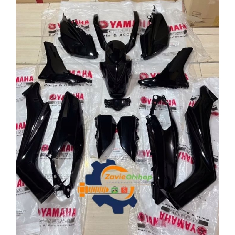 FULL BODY HALUS YAMAHA NMAX 2015-2019 HITAM GLOSSY ORIGINAL