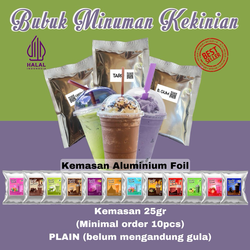 

25Gr Bubuk Minuman Kekinian Reguler (Minimal Order 10pcs)