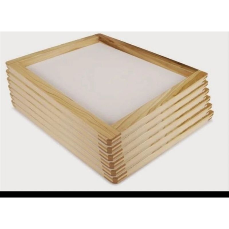 

Screen Sablon Putih Uk.30cmx40cm Kain 77T