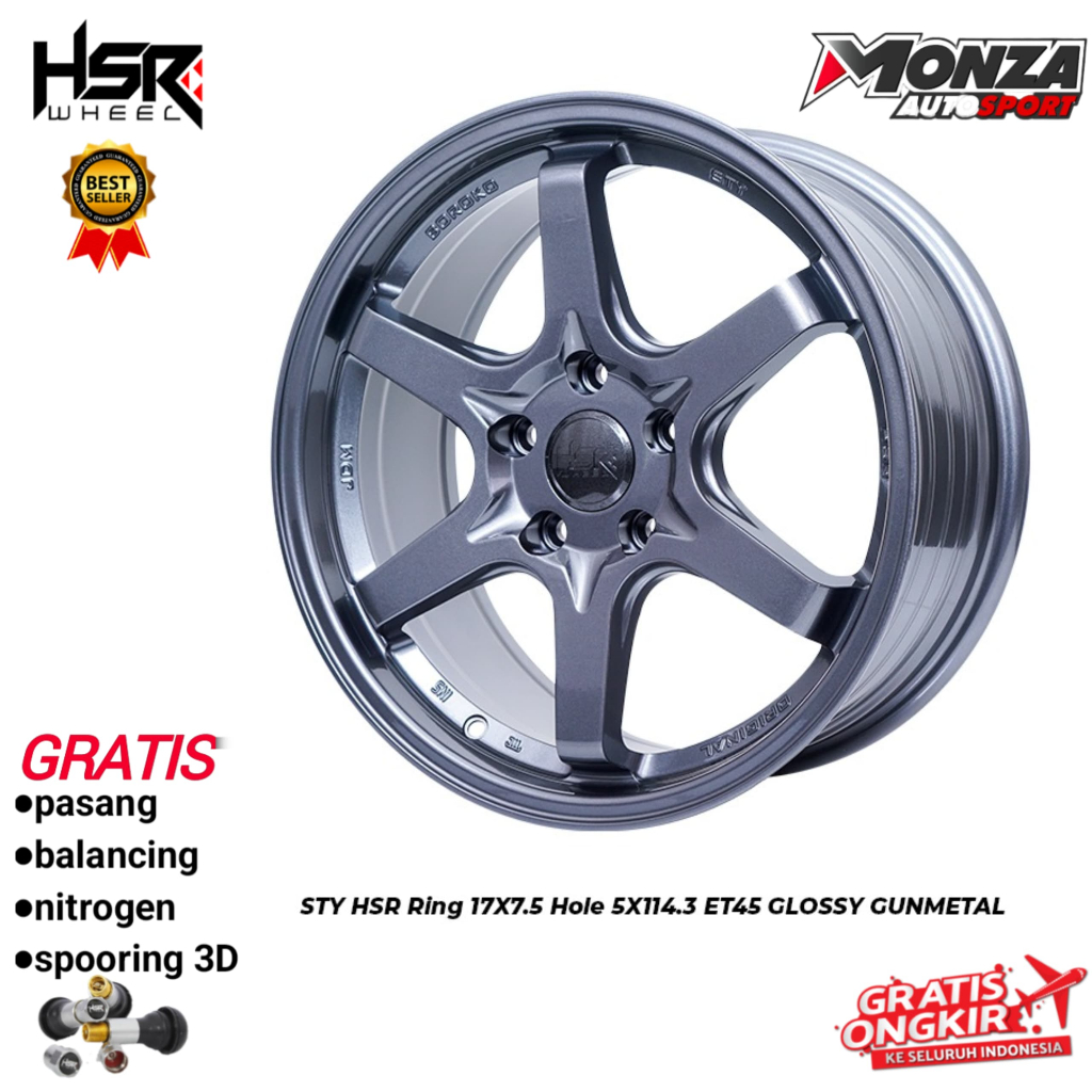 Velg mobil te37 ring 17 untuk xpander,ertiga,terios,camry,civic fd dan rush