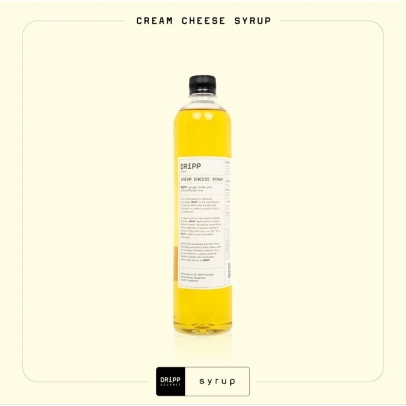 

Dripp cream cheese syrup