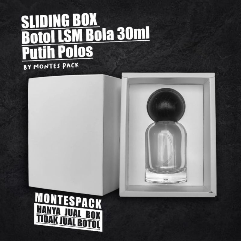 

Sliding Box untuk Botol LSM bola 30ml / SLIDE BOX botol bola 30ml / Polos