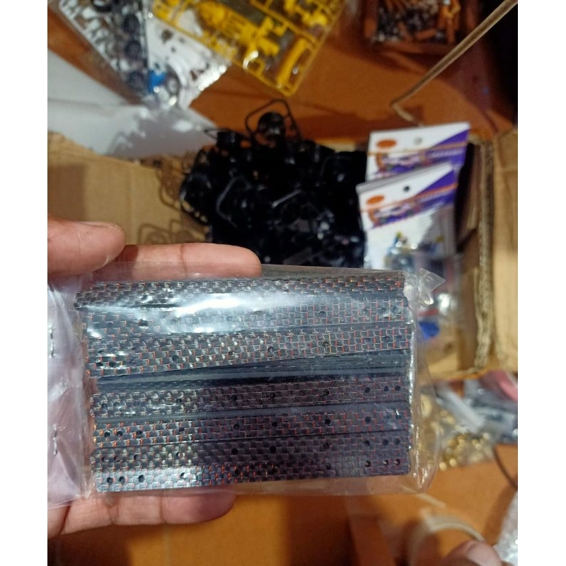 Rep Tamiya 95008 HG Carbon Plate Stick Stik Carbon 2mm 13/19mm ( 2pcs/ 1pasang )