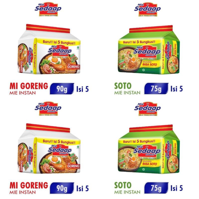 

SEDAP MIE INSTAN 5x75gr