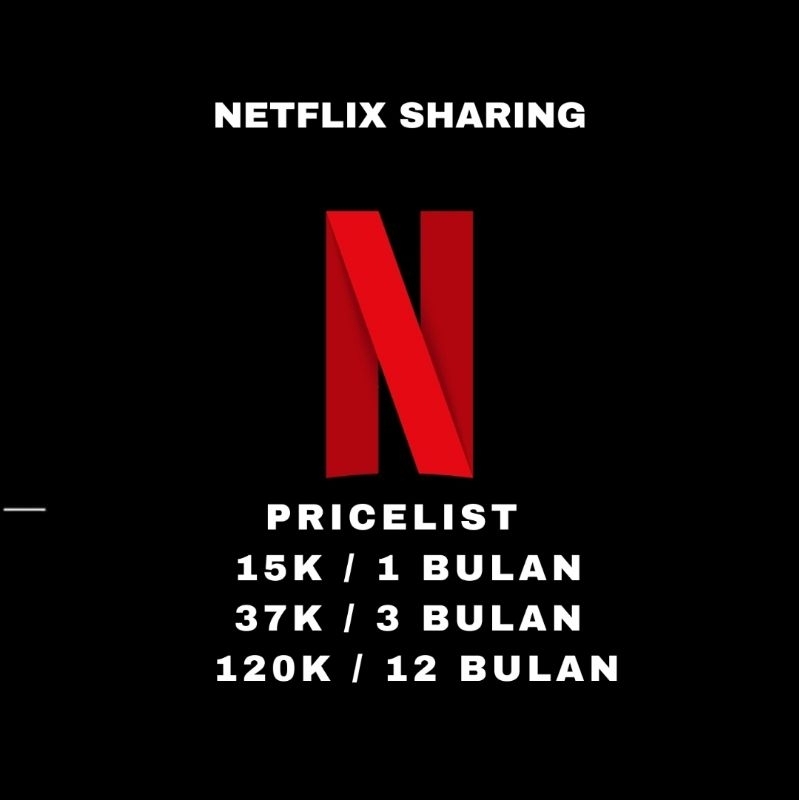 Netflix Sharing 1 tahun