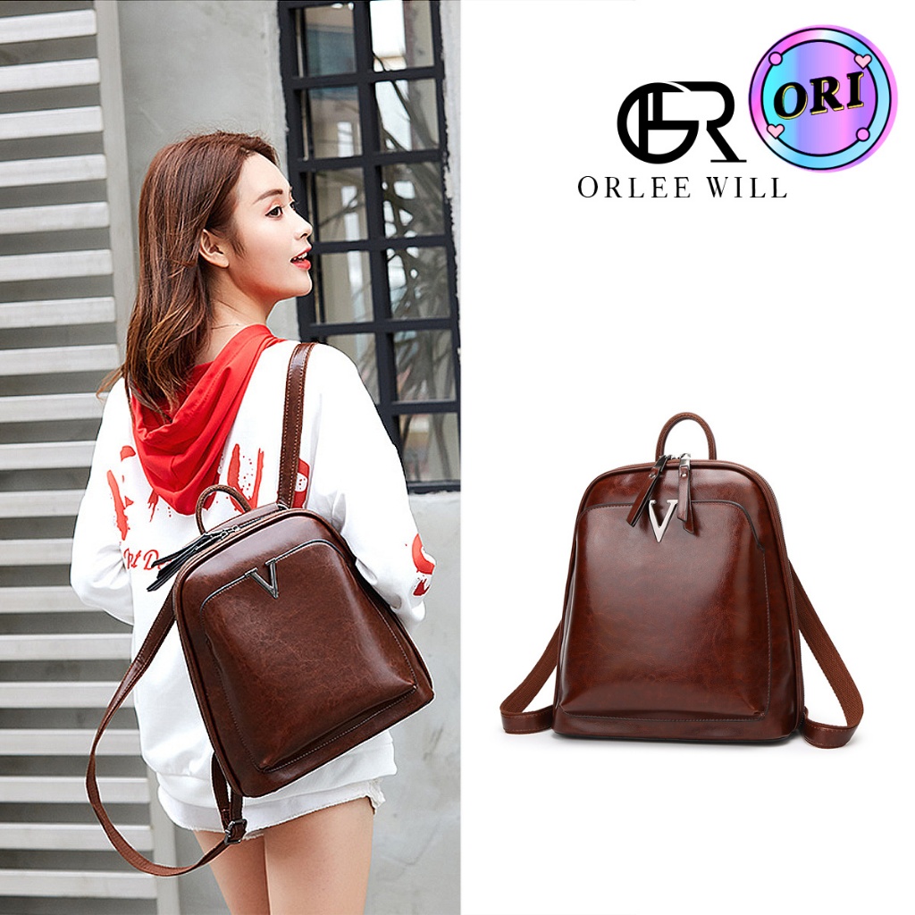 ORLEE WILL Tas Ransel Wanita Import Backpack Wanita OL-10