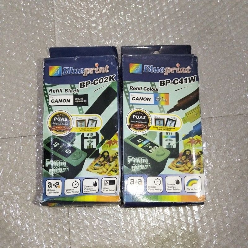 Tinta Suntik Untuk printer merk canon warna hitam dan warna warni