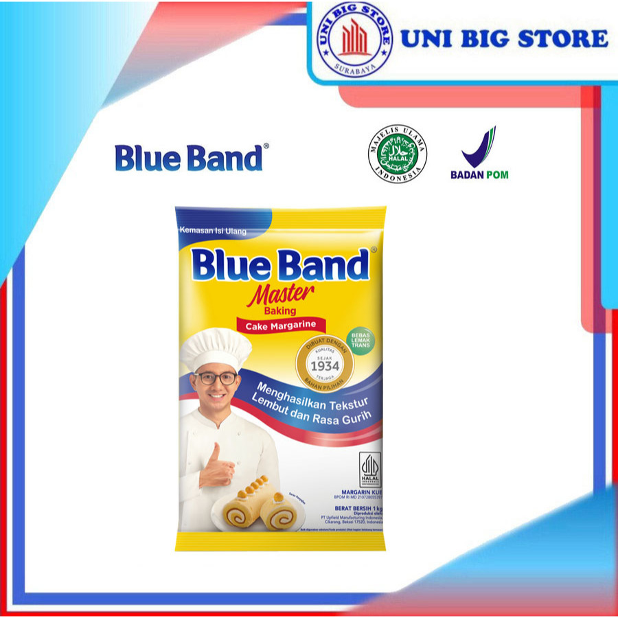 

Blue Band Master Baking Cake Margarine 1 kg Margarin Kue