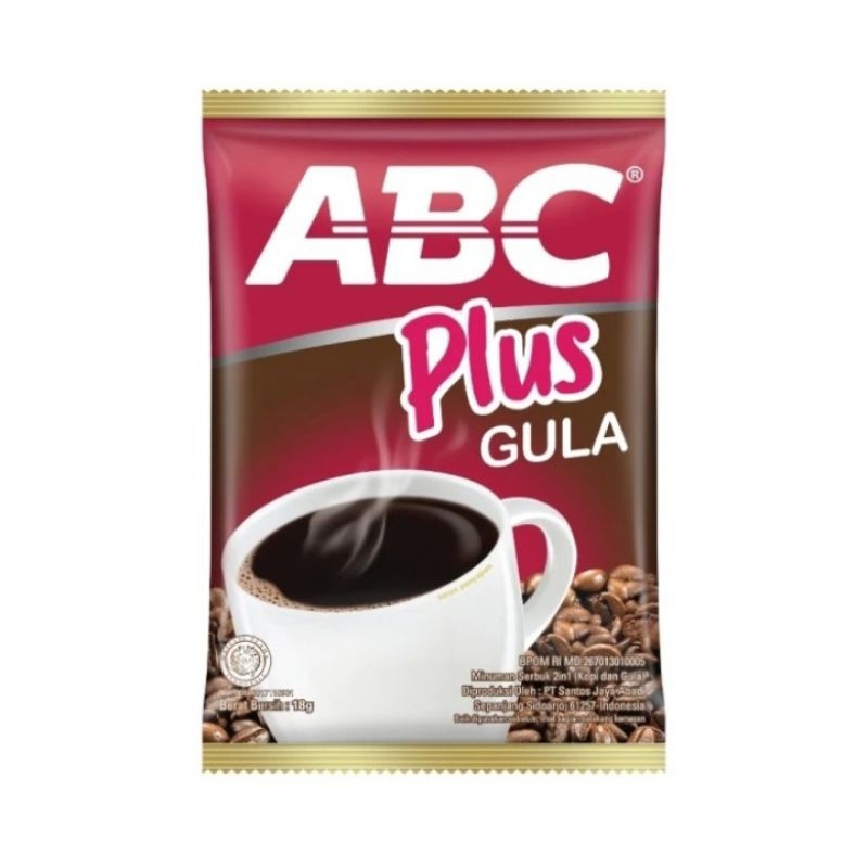 

Kopi ABC plus gula 1 renceng isi 10