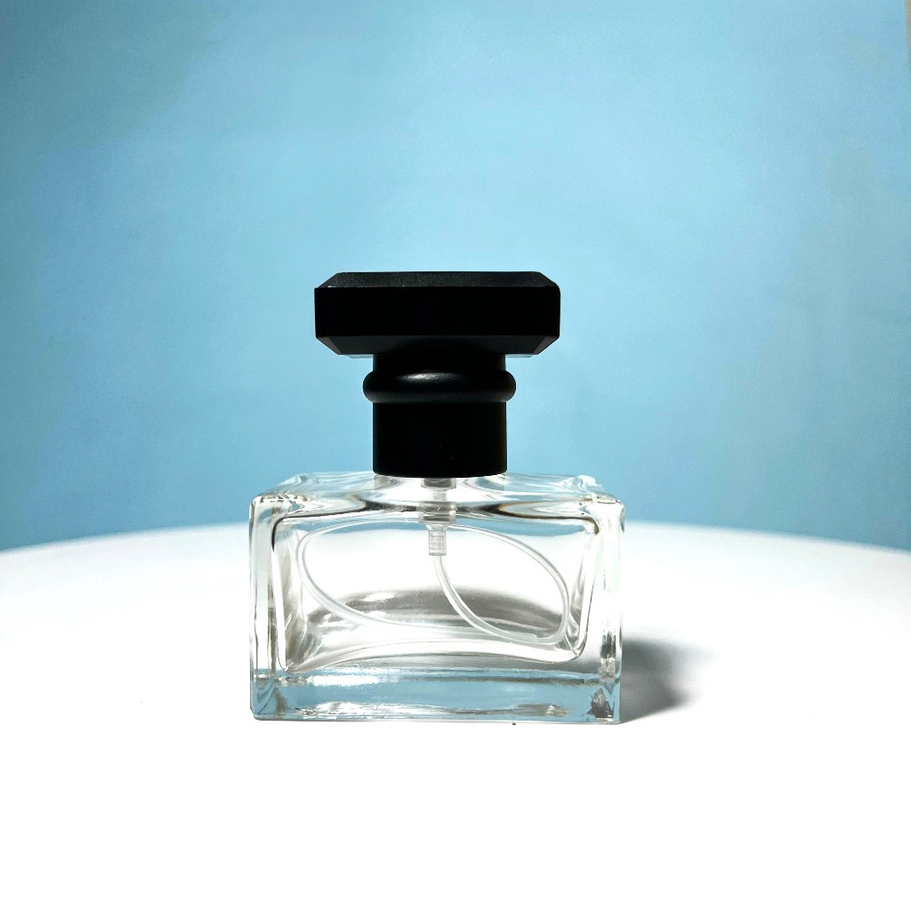 Botol parfum chanel 20ml semi press hitam / Botol parfum kaca 20ml