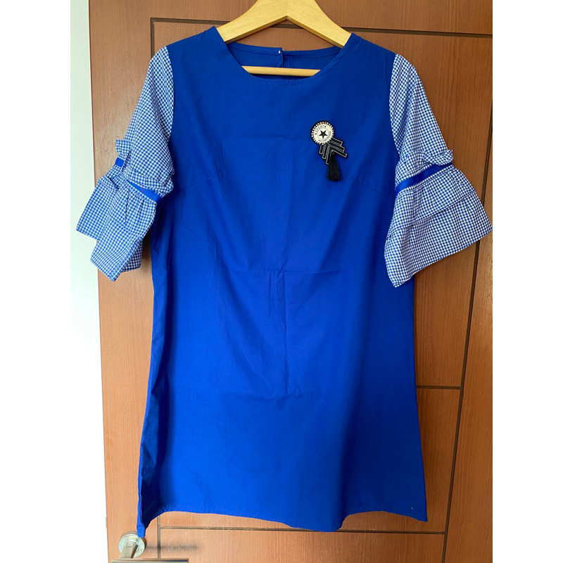 DRESS BIRU BCA ADA BROSS PRELOVED