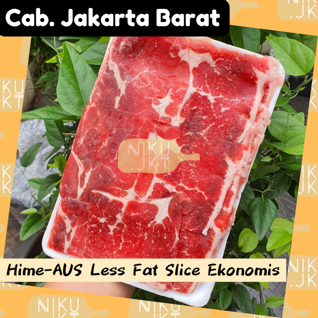 

Daging Sapi Beef Slice HALAL AUS Less Fat Slice MURAH & HEMAT - 500gr