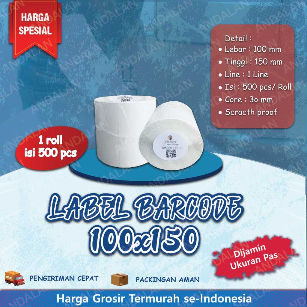 

Label Stiker Thermal 100x150mm 500pcs