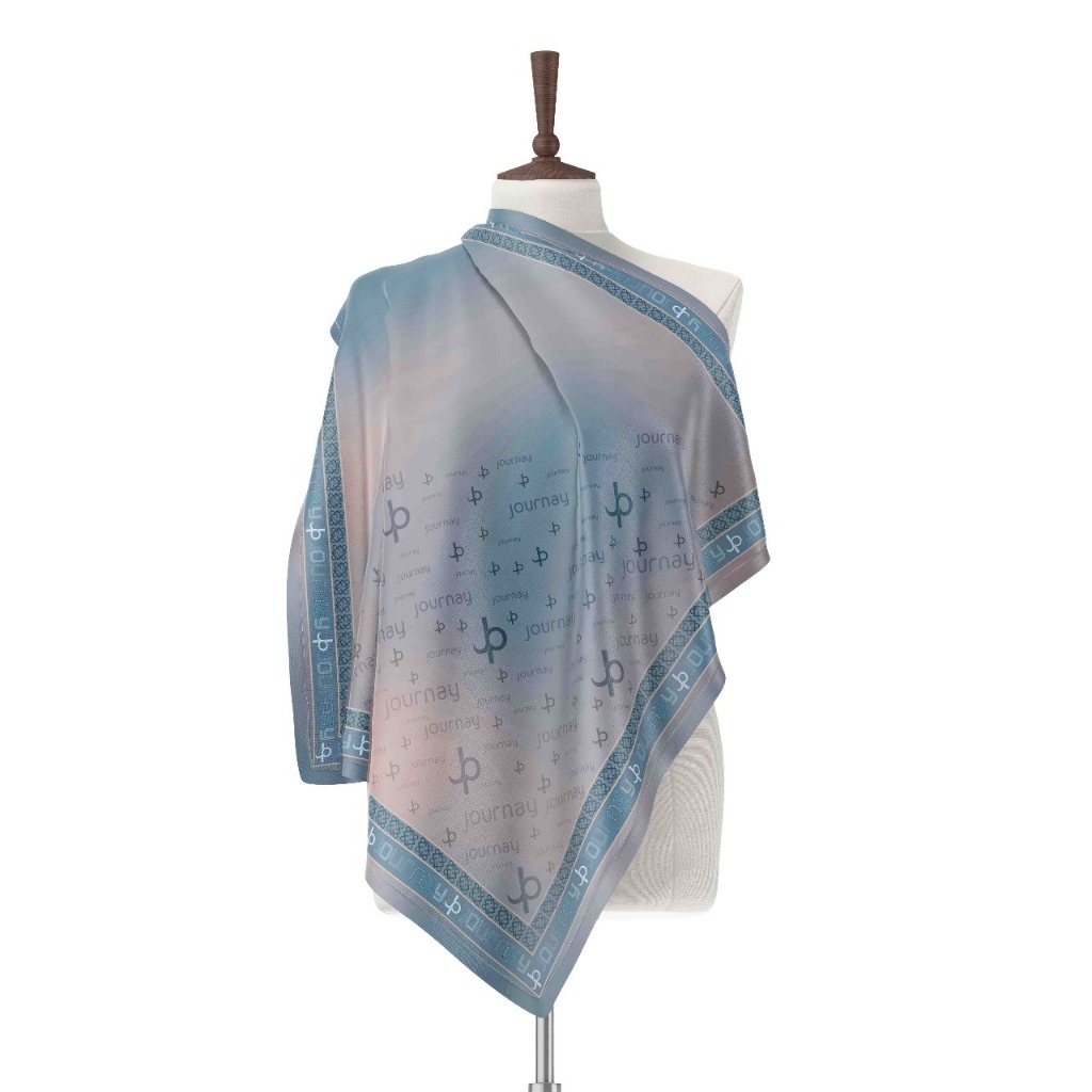 KERUDUNG SEGI EMPAT VOAL MOTIF GRADASI JP ALA JOURNEY KW TERBARU 2024 HIJAB JURENEY MOTIF GRADASI