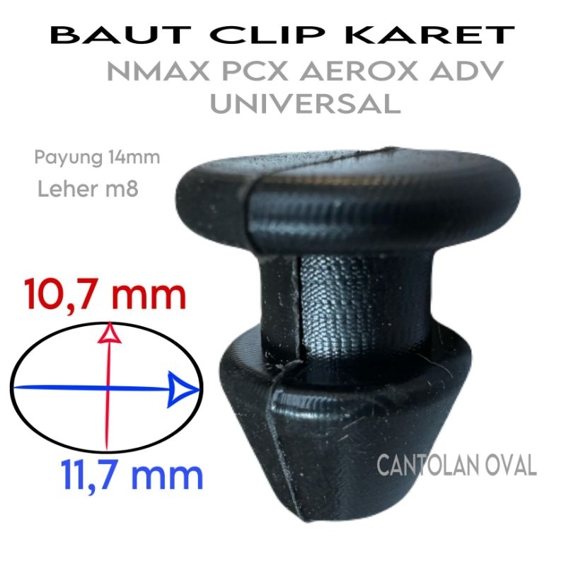 Baut Karet Baut Klip karet Kancing Baut Rivet Body Cover Mobil dan Motor
