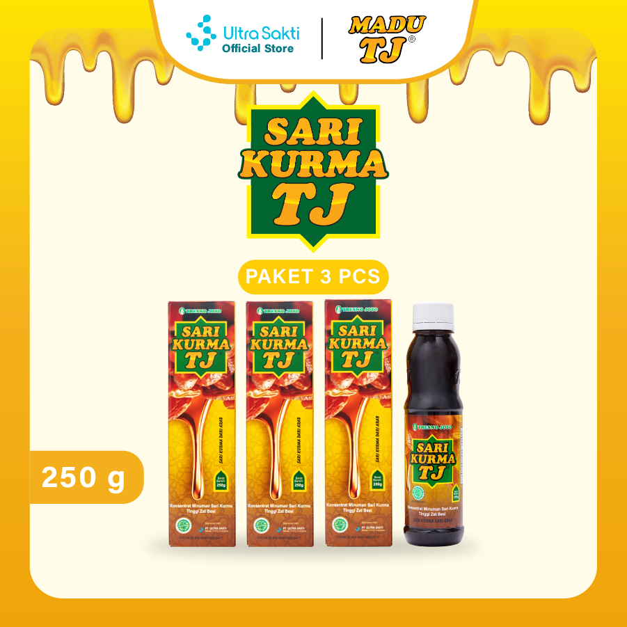 Paket Hemat Sari Kurma TJ 3 pcs @250gr - Untuk Stamina Tubuh