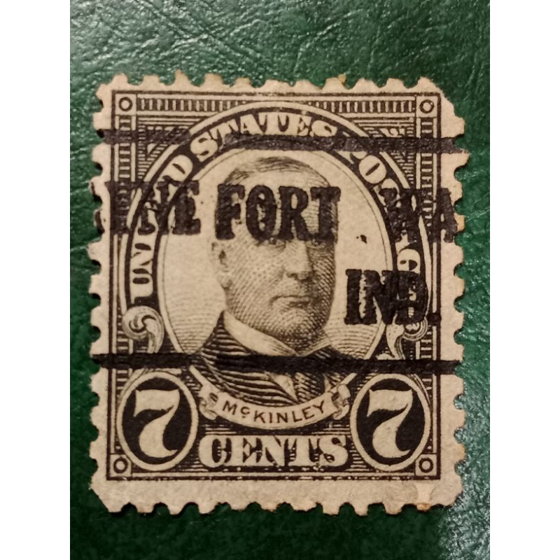 

Prangko USA 7 Cents William McKinley Tahun 1923 USED