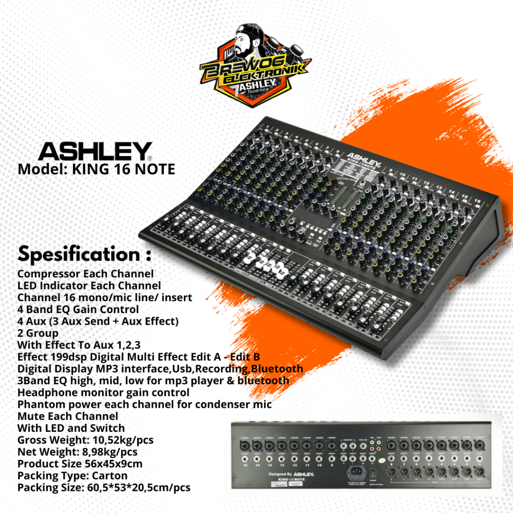 MIXER KING 16 NOTE ASHLEY