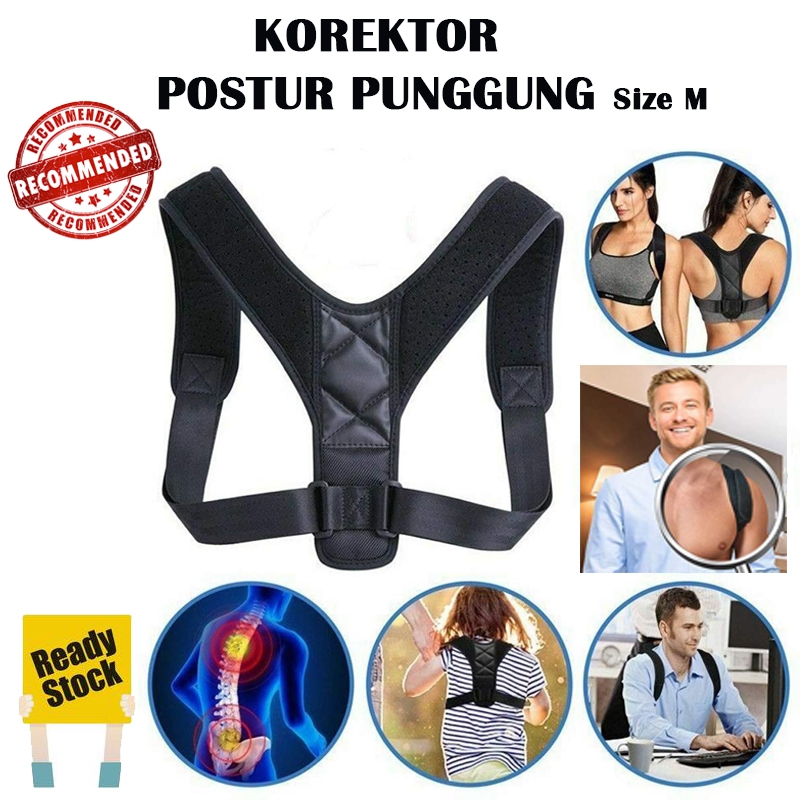 Tali Korektor Postur Punggung Dewasa Body Harness Support Belt Size M Korset Penyangga Tulang Belaka