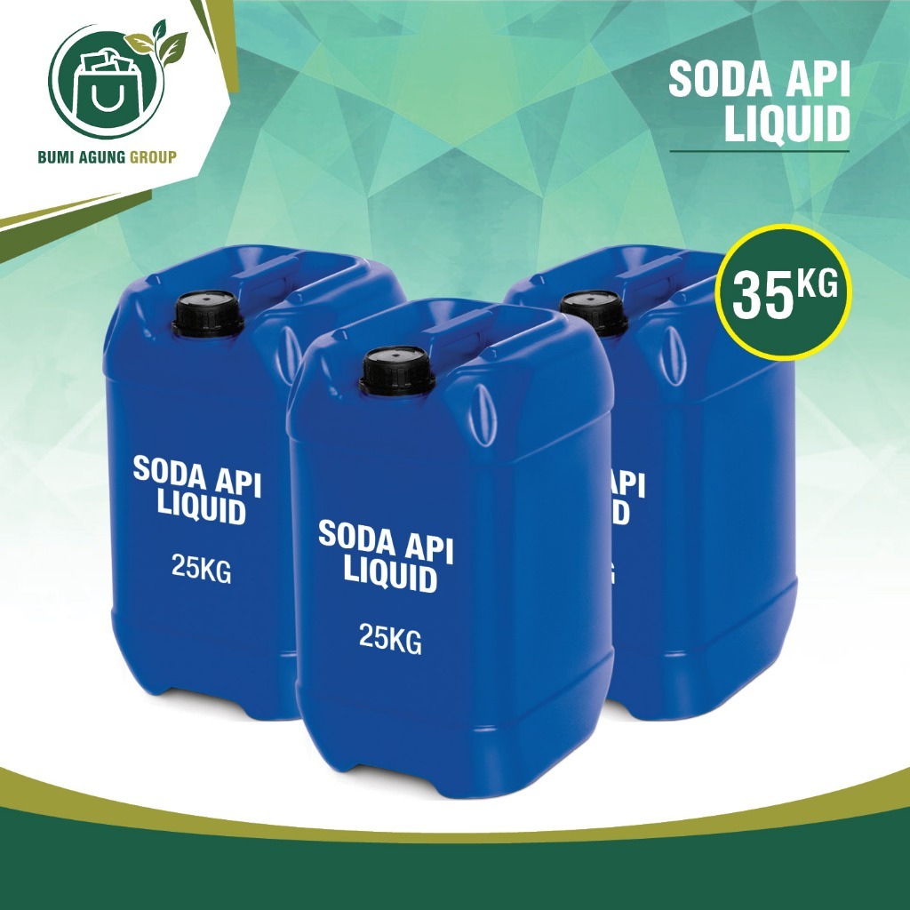 CAUSTIC SODA Liquid SODA API Cair 35 KG 1 derigen 48% MURNI NaoH cairan