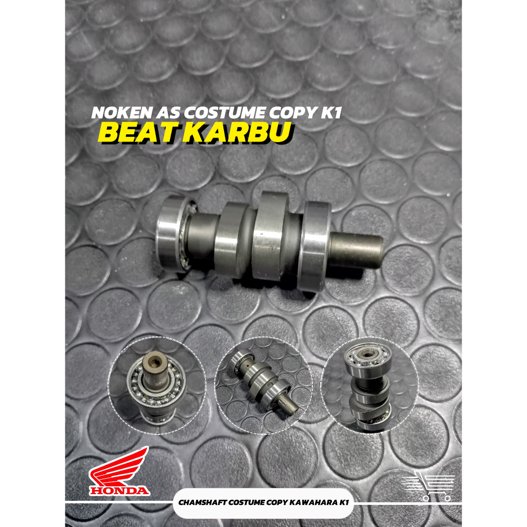 NOKEN AS RACING BIT BEAT KARBU/CHAMSHAFT COSTUME BEAT KARBU/SCOOPY KARBU COPY KAWAHARA K1 PLUS LAHER