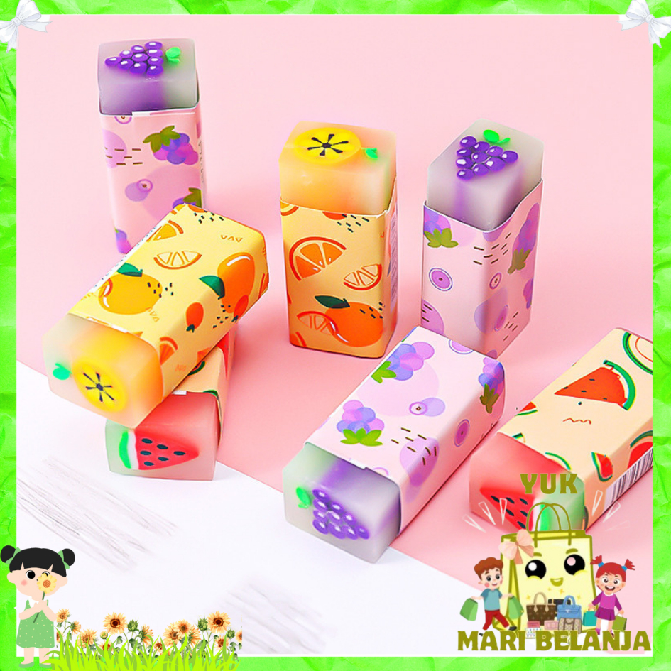 

YMB Penghapus Pensil Motif Buah Fruits Eraser Penghapus Karakter Dinosaurus Sweet Eraser Anak Sekolah Karakter Dino Hapusan Sekolah Korean Style