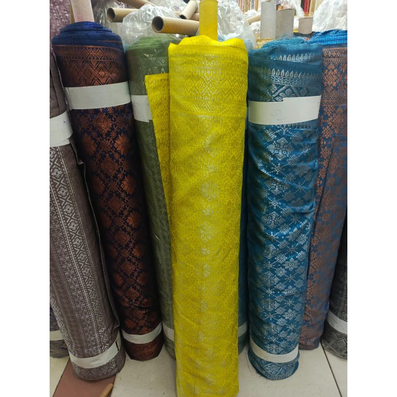 Gratong Cod/ Songket Semi Palembang/ Bahan Songket/ Songket Tenun Semi Palembang/ Songket Palembang/