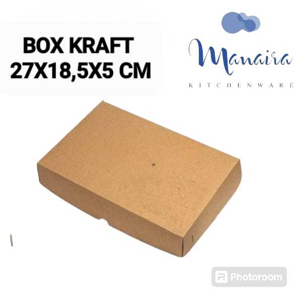 

DUS KRAFT isi 6 DONAT uk 27x18.5x5.5 LAMINASI / Box Coklat Kotak ECER - COKLAT