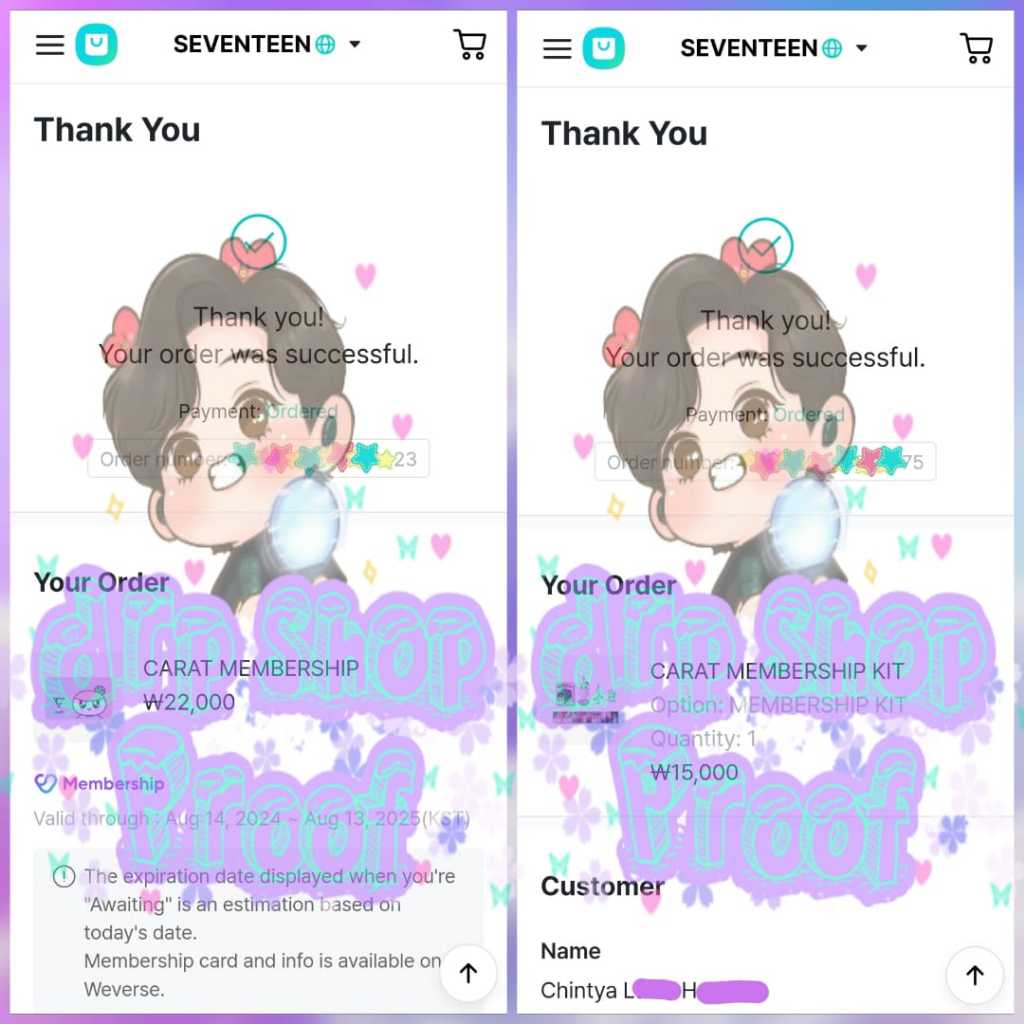 ❁SHARING SEVENTEEN CARAT MEMBERSHIP + KIT❁