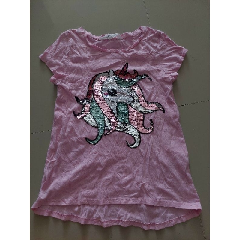 Hnm atasan kaos usap anak perempuan size 6-8 tahun