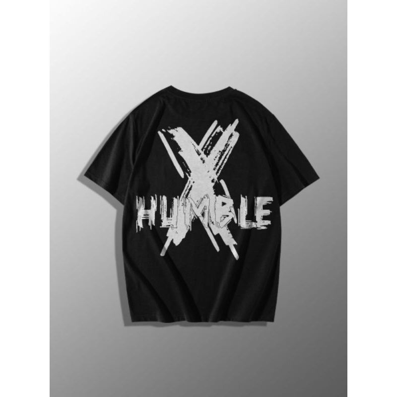 OVERSIZE T-SHIRT - HUMBLE - BLACK - TWENTY SIX CLOTH