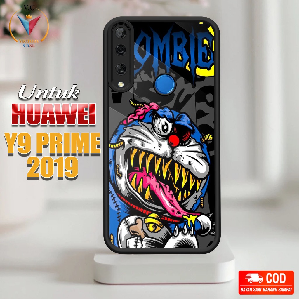 Case Hp Softcase glossy For HUAWEI Y9 PRIME 2019 ABS silikon Glass Casing Handphone Premium