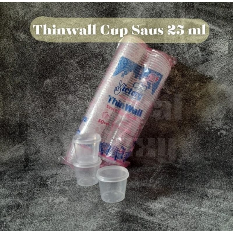 Cup saus Victory 25ml/Sauce cup 25ml/Thinwall cup saus 25ml Victory 50pcs