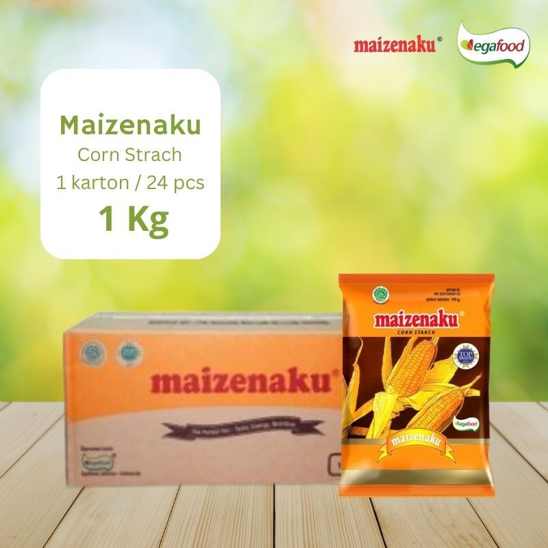 

Maizenaku Tepung Jagung Kemasan Plastik /1 kg isi 24 pcs ( Corn Strach ) Best Seller / Harga Grosir