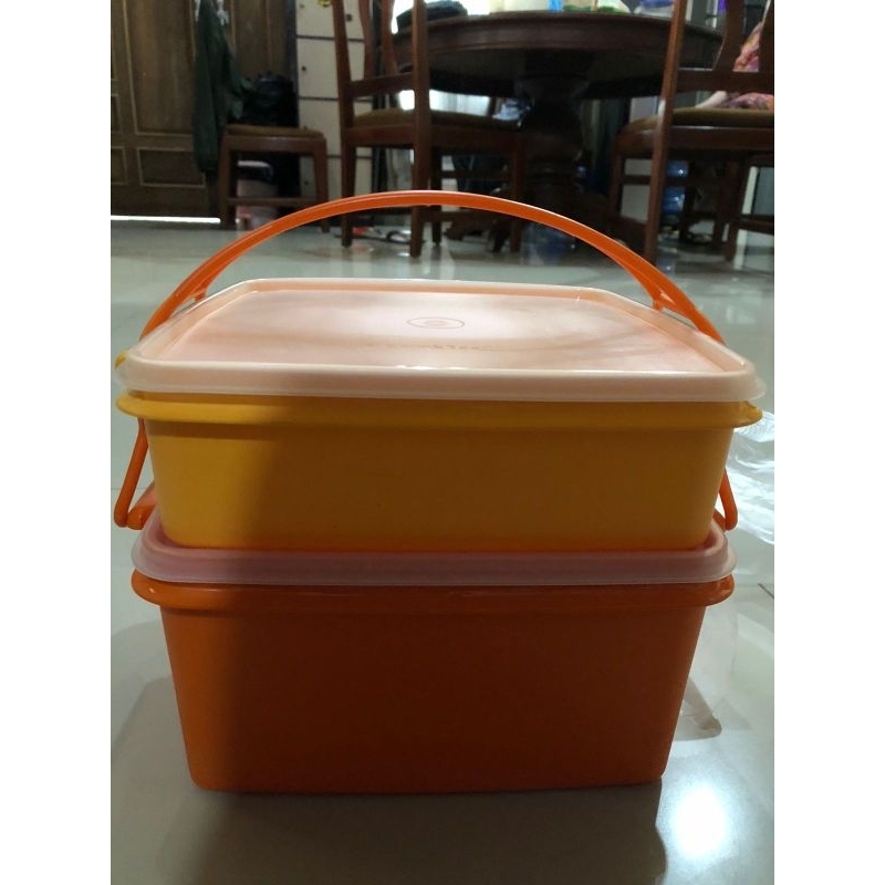 Tupperware Large Double Deep / Rantang 2 Susun 4L & 2,37L