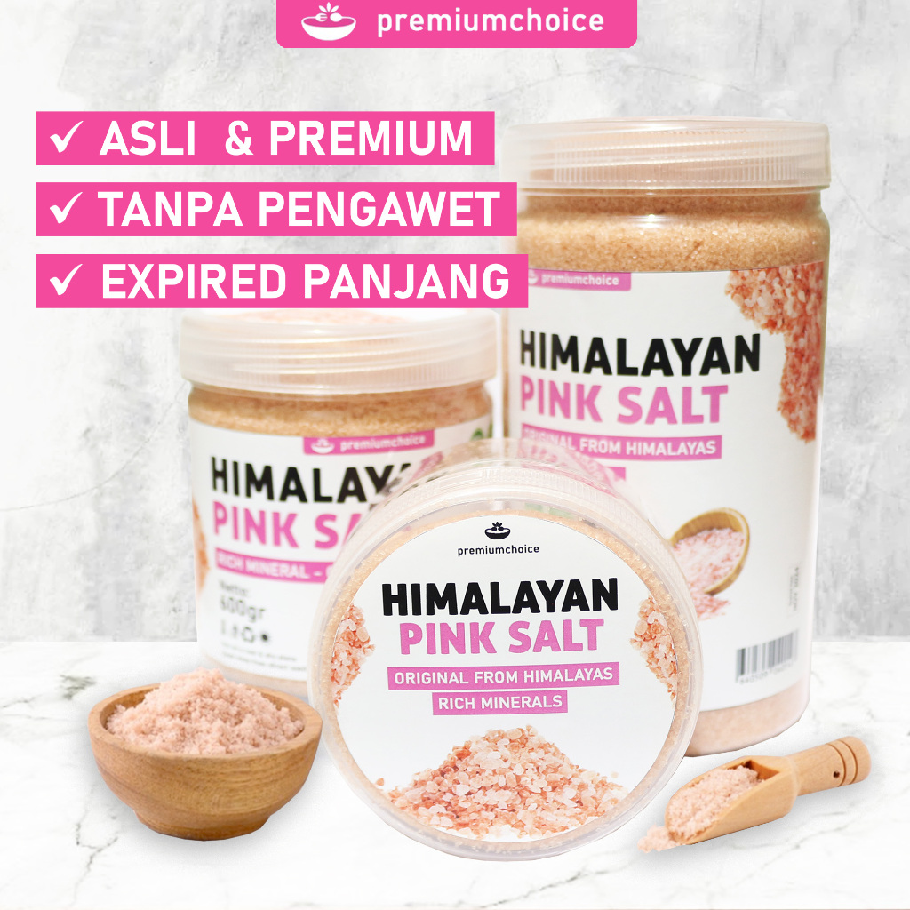 

HIMALAYAN PINK SALT Garam Himalaya Organik Natural Fresh Kaya Mineral & Gizi Sehat Untuk Kesehatan