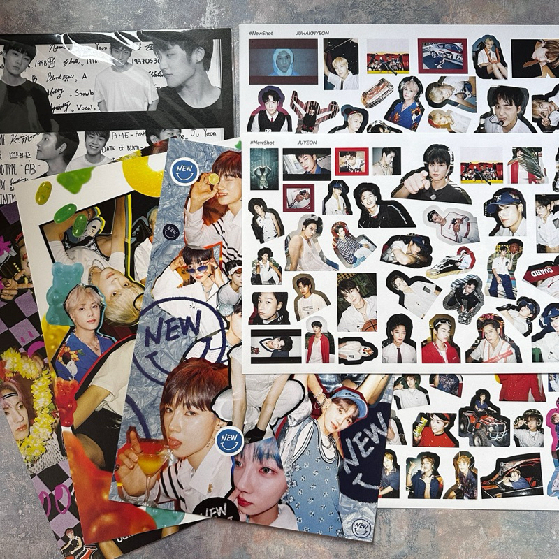 [READY] THE BOYZ TBZ NEW SHOT NEWSHOT PHOTOBOOK PB INCLUSIONS POSTCARD MINI POSTER STICKER FLYER RAR