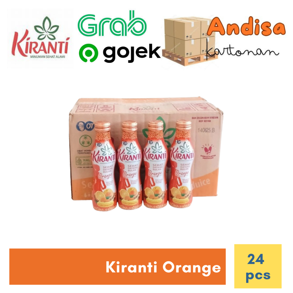 

Kiranti Sehat Datang Bulan Orange Kartonan Botol 150ml x 24pcs (EXP OKTOBER 2025)