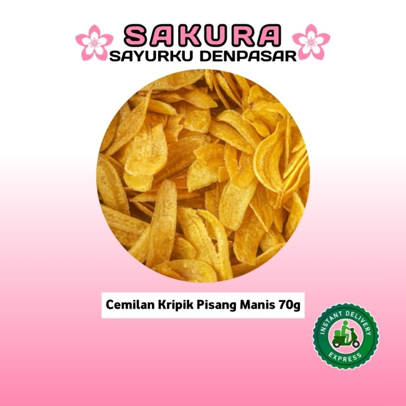 

Cemilan Kripik Pisang Manis 70g - SAKURA