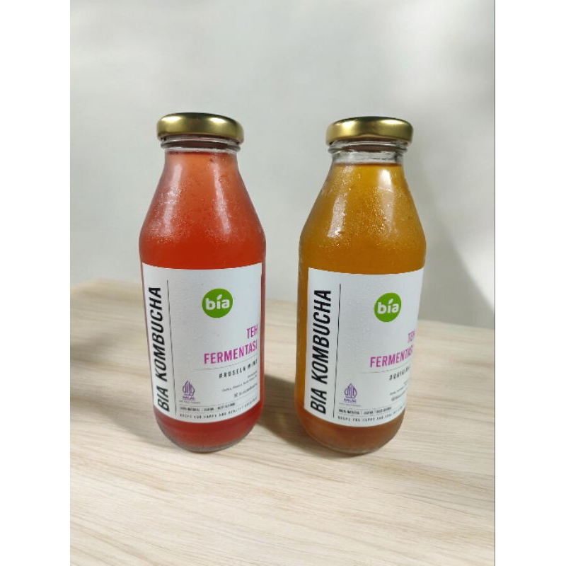 

Bia Kombucha botol 350ml minuman sehat probiotik