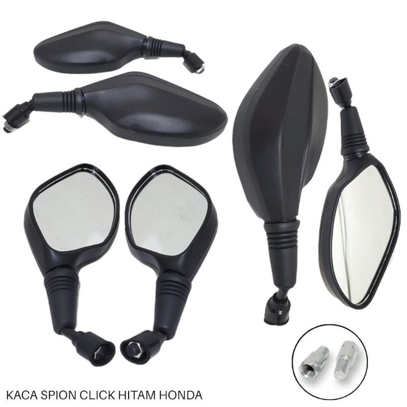 Kaca Spion Hitam Polos MHA Thailand untuk Honda Click - Universal