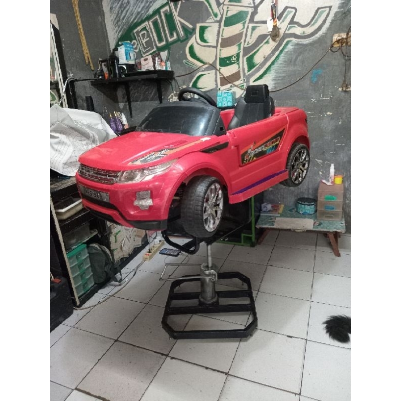 kursi cukur anak mobilan barbershop salon barber pangkas rambut bekas second