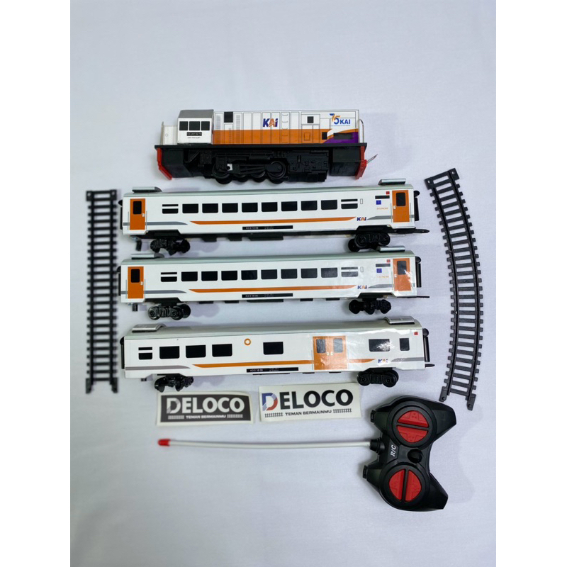paket Rangkaian murah Mainan Kereta Api Indonesia RC,Kereta api mainan Remot control,Lokomotif cc201